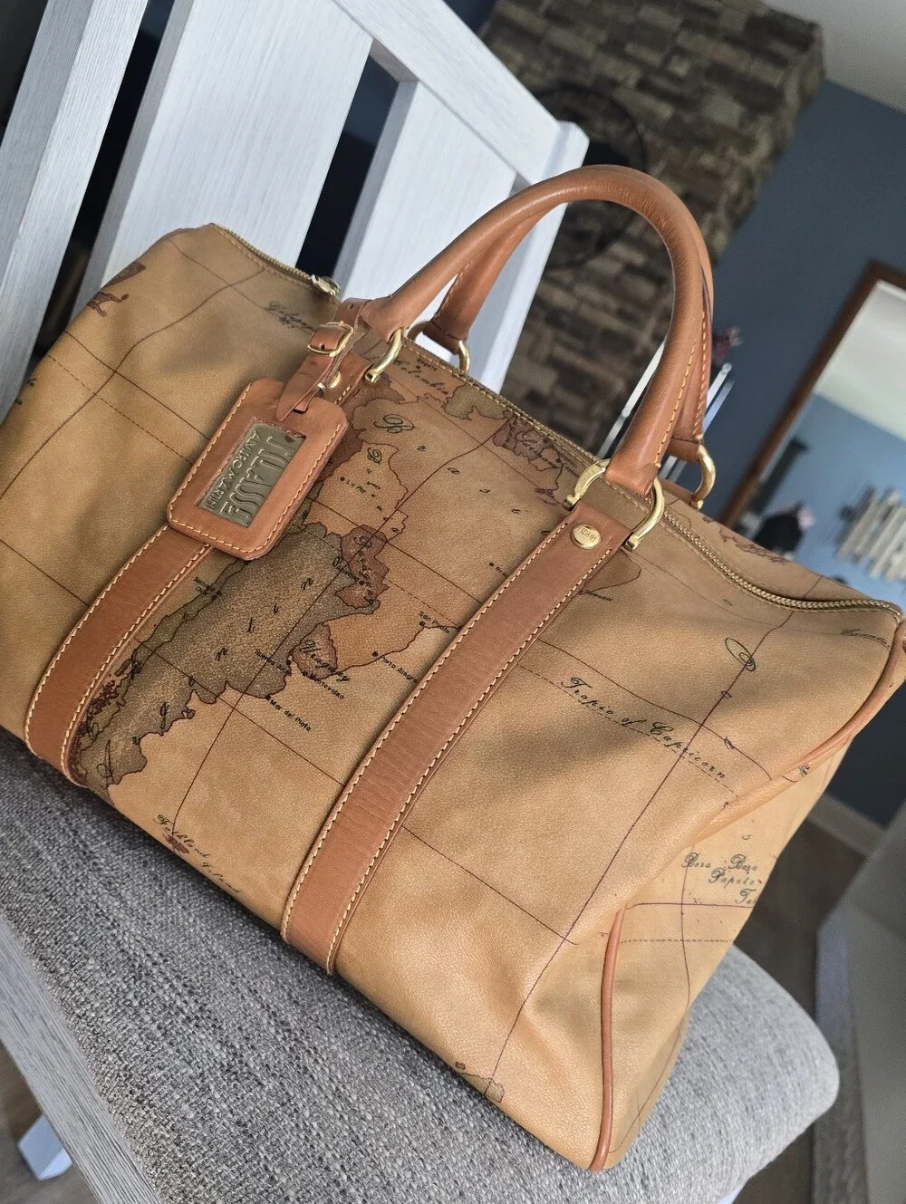 Authentic Alviero Martini Satchel Handbag